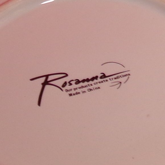 Rosanna Porcelain Christmas SET 8" Plate and Matching 4.5 " Mug Santa gold trim - Picture 3 of 16